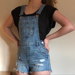 Overall Shorts